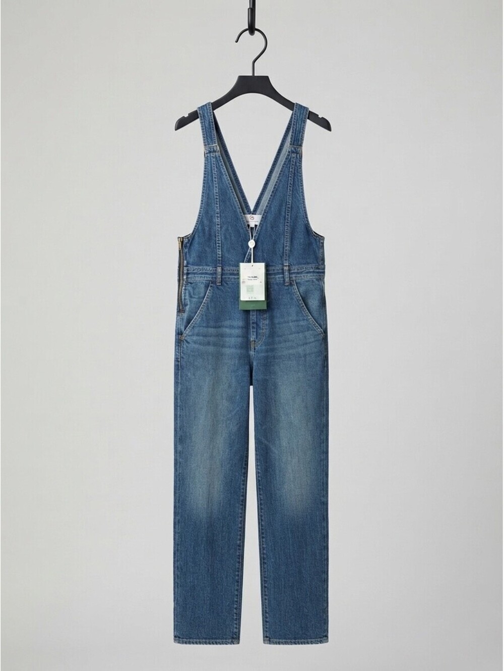 AG Adriano Goldschmied The Mabel Vintage Denim Overalls Size Small NWT $275
